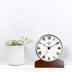 PresenTime Co Mozart Mantel Alarm Clock - A Golden Symphony for Silent Nights