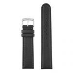 Black Calf Skin Leather Watch Band 18mm
