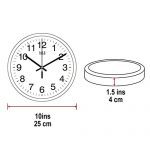 hito Modern Silent Wall Clock Non Ticking 10 inch