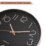 Rose Gold Wall Clock Silent Non Ticking