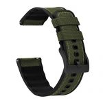 BARTON Cordura Fabric and Silicone Hybrid Watch Bands