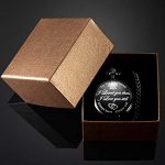 Timeless Affection: Engraved Pocket Watch for Husband, a Perfect Anniversary Gift (White Dial)