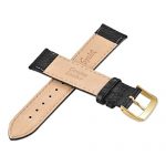 16mm-20mm Black Cowhide Speidel Leather Watch Band