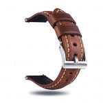 Quick Release Retro Leather Watch Band