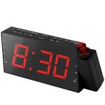 Alarm Clock Projection on Ceiling, FM Radio Wall Clock