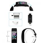 Advanced Waterproof Smartwatch for Android and iOS - Your All-in-One Fitness and Health Companion in Sleek Black