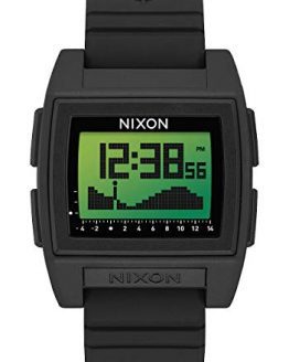 NIXON Base Tide Pro - Black/Green Positive - 100m Water Resistant