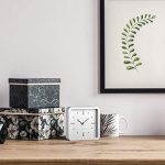 White Rose Gold Mid Century Desk and Table