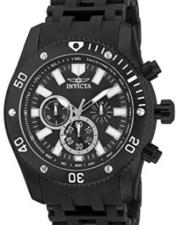 Invicta Men's Sea Spider 50mm Black Stainless Steel