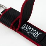 NATO Model Watch Strap - 18mm Black/Crimson - Stainless Metal Buckle - Seat Belt Nylon Watch Bands