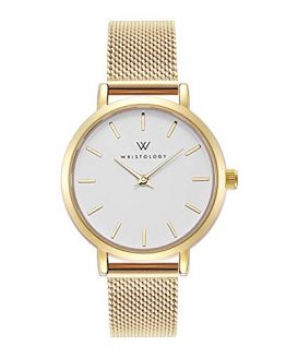 Watch Gold Petite Ladies Metal Mesh Strap Band