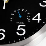 Home Wall Clock with Thermometer