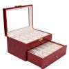 Nisorpa Wood Watch Box 20 Slots Glass Top Mens