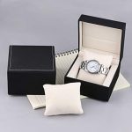  Watch Gift Box Black PU Leather Single Watch Gift Case