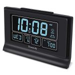 DreamSky Auto Set Digital Alarm Clock with USB Charging Port