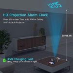 LIORQUE Projection Alarm Clock Radio Digital Clock