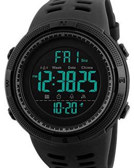 Digital LED Military Dual Time Back Light Stopwatch