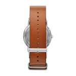 Brown Skagen Leather Watch Analog Stainless Steel