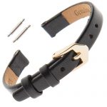 Gilden Flat Polished Calfskin Leather Ladies Watch Band