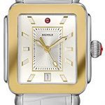 Michele Women's Deco Sport Watch White Embossed Silicone