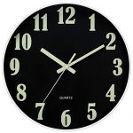 Modern Night Light Wall Clock Large Luminous Function