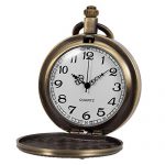 SIBOSUN Pocket Watch Engraved United States Navy Mark