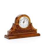 Office Decor Clock Rosewood Design Elegant Fireplace
