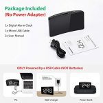 Digital Dual Alarm Clock Brightness Dimmer
