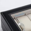 Readaeer 10 Slot Leather Watch Box Display Case