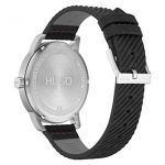 Hugo Boss Black Stainless Steel Quartz Watch with Leather Strap