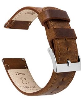 Brown BARTON Quick Release Top Grain Leather Watch