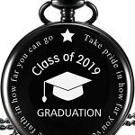 Engraved Pocket Watch Class of 2019 Graduation Gift