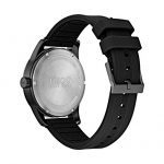 Black Hugo Boss Silicone Strap Watch