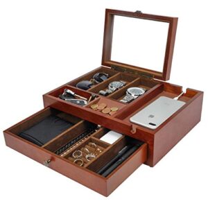 Smartphone Charging Station for Watches Valet Organizer