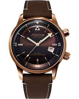 Alpina Swiss Automatic Sport Watch with Leather Strap