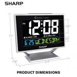 Sharp Atomic Desktop Clock with Color Display - Atomic Accuracy