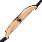 Leather Dial Strap Watch Bruno Magli Blue Italian