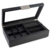 Glenor Co Valet Jewelry Box Large Glass Lid