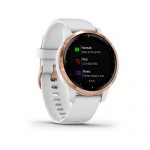 White/Rose Gold Garmin Vivoactive 4S Smartwatch