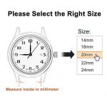 18mm Silicone Watch Band with Gold Buckle