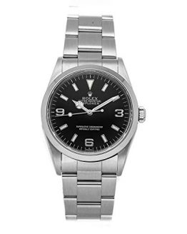 Black Rolex Explorer Mechanical Watch