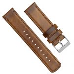 Brown BARTON Quick Release Top Grain Leather Watch
