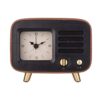 Retro Wooden Alarm Clock with Bluetooth Speaker