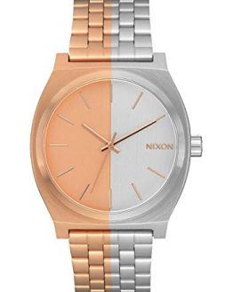 NIXON Time Teller A045 - Rose Gold/Split - 100m Water Resistant