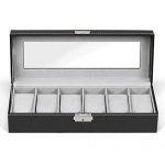 Leather Watch Box Display Case Organizer