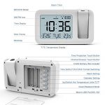 Projection Alarm Clock 180° Projector