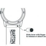 20mm Black - Standard Length - BARTON Alligator Grain