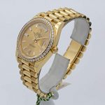 Diamond Bezel Rolex Day-Date 40 President Yellow Watch