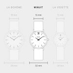 CLUSE Minuit Mesh Rose Gold Black Black Women's