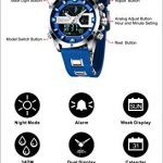Digital LED Waterproof Sports Watches Chronograph Silicone Band